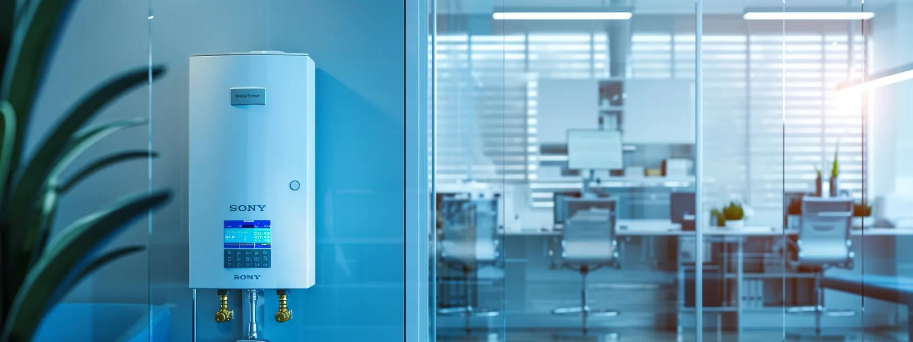 Infographic outlining key advantages of tankless water heaters for efficient heating.